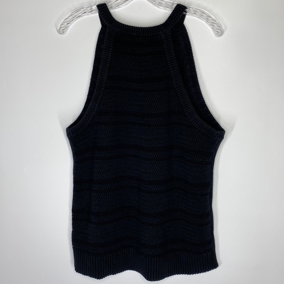 Gap Black Halter High Neck Knit Tank Top XXL - Picture 2 of 4